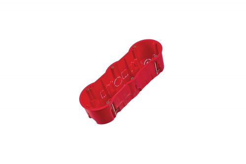 Halogénmentes gipszkarton szerelvénydoboz, mély, PK60 hármas, 60mm, IP30