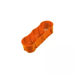 Műanyag szerelvénydoboz csavarokkal, hármas, 60mm, IP30