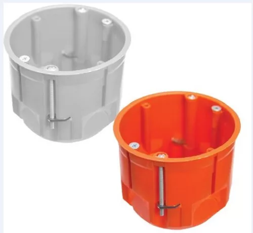 Gipszkarton szerelvénydoboz, mély, PK60, narancssárga, 60mm, IP30