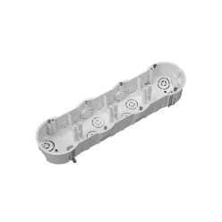   Gipszkarton szerelvénydoboz, fehér, PK60 négyes, 45mm, IP30
