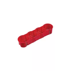   Halogénmentes gipszkarton szerelvénydoboz, mély, PK60 négyes, 60mm, IP30