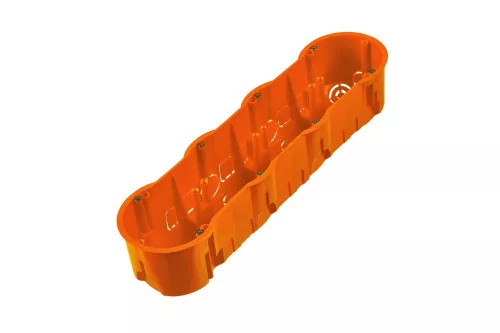 Műanyag szerelvénydoboz csavarokkal, négyes, 60mm, IP30