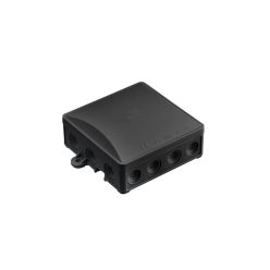   Falon kívüli kötődoboz, UV-álló, fekete, 14 bevezetéssel, 95x117x40mm, IP54 