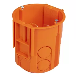   Megerősített szerelvénydoboz csavarokkal, narancssárga, 80mm(!)