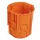 Megerősített szerelvénydoboz csavarokkal, narancssárga, 80mm(!)