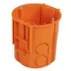 Megerősített szerelvénydoboz csavarokkal, narancssárga, 80mm(!)