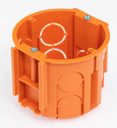 Süllyesztett szerelvénydoboz, 60mm, Ø68, narancssárga, sorolható
