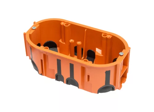 Gumimembrános szerelvénydoboz, kettes változat, 60mm mély