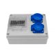 R-BOX 190, 2x230V + átlátszó üveg 4 modul; IP44
