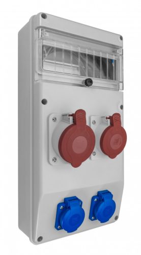 R-BOX SLIM 10S 2x16A/5p, 2x230V