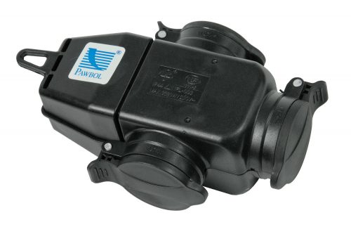 3 ágú elosztó, csapfedeles, IP44