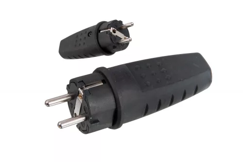 Gumi lengő dugvilla, LUX, 250V, 16A, IP44