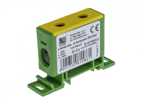 Sorkapocsléc sárga-zöld házban 1x50mm²