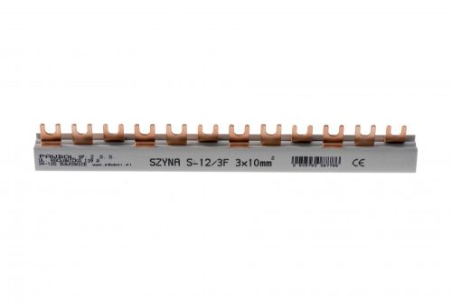 Villás fázissín, 63A, 3 fázisú, 12 modul, 10mm2, 215mm