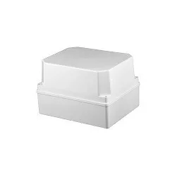   Kötődoboz, sima oldalfalú, magasított fedéllel, fehér, 250 x 200 x 160mm, IP56