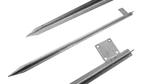 T-földelőrúd, horganyzott, 2m