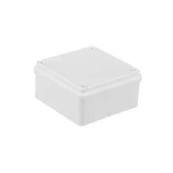 Kötődoboz, sima oldalfalú, fehér, 100x100x50mm, IP65