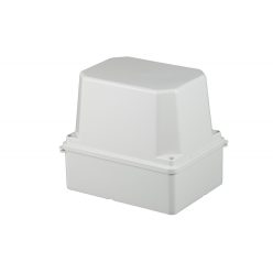   Kötődoboz, sima oldalfalú, magasított fedéllel, 150x110x140mm, IP65
