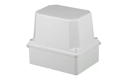 Kötődoboz, sima oldalfalú, magasított fedéllel, 150x110x140mm, IP65