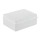 Kötődoboz, sima oldalfalú, fehér, 190x140x70mm, IP65