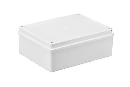 Kötődoboz, sima oldalfalú, fehér, 240x190x90mm, IP65