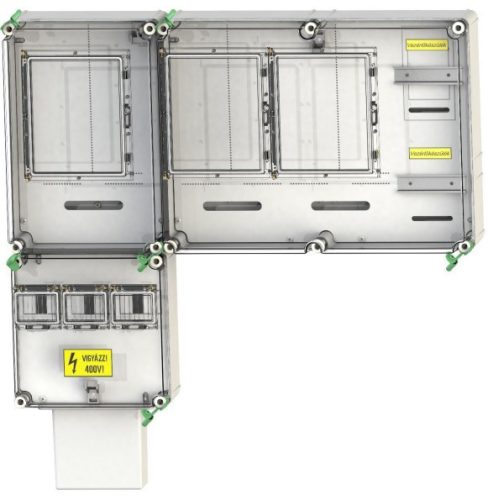 Csatári Plast egyedi fogyasztásmérő szekrény  PVT 7590 Á-V-Hv Fm-K  (CSP21.E031)