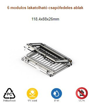 Csatári Plast  6 modulos ablak