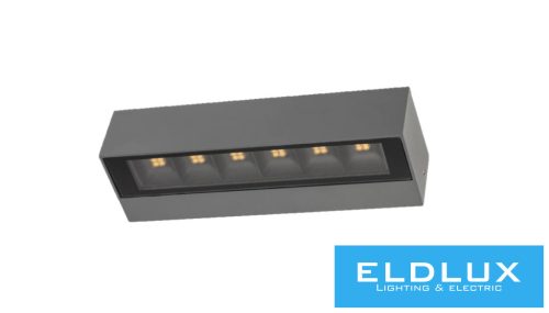 UNIVERSO Kültéri fali lámpa 14w 1100lm CCT kapcsolóval 220x71x48mm IP65 szürke 5év