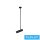 UNIVERSO Spot lámpatest 1xGU10 Max.35w IP20 D60x220mm állítható:830-1170mm Fekete