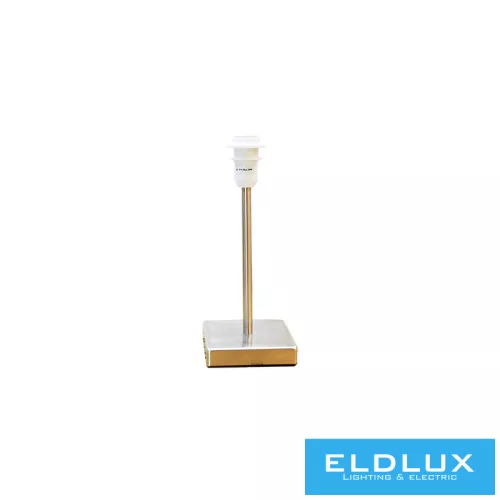 ELDLUX Nikkel szögletes alap asztali lámpa E14