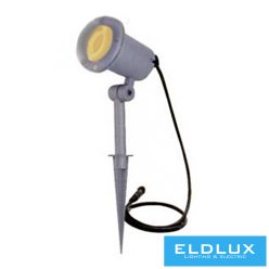   Fűbe szúrható kerti lámpa 1xGU10 max.35w IP44 D100x260mm Szürke