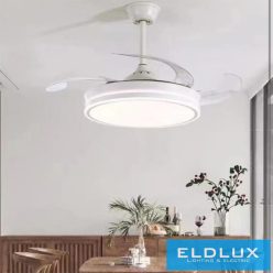   UNIVERSO ventillátoros lámpa 89W, LED 54w 4000lm CCT, DC:35W 240RPM ∅480 x 400mm fehér