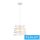 UNIVERSO Függeszték 1xE27 IP20 D325x1430mm fehér