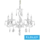 UNIVERSO Csillár 5 karos 5xE14 Max.40W D60x110cm fehér
