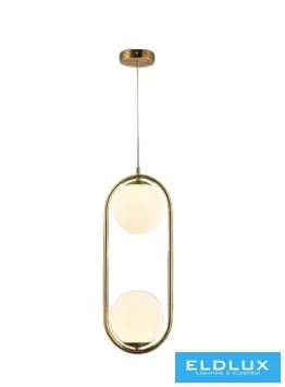 UNIVERSO Függeszték 2xG9 max.10w D200x500x1200mm IP20 Óarany 5év