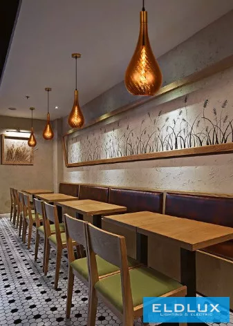 UNIVERSO Függeszték 1xE27 IP20 D200x1460mm amber