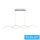   UNIVERSO Függeszték LED 26w 2080lm CCT 920x1100mm IP20 fehér
