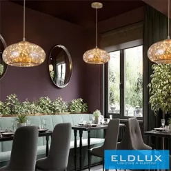   UNIVERSO Függeszték 10w 900lm 3000k 360° IP20 ∅280x150x1300mm amber