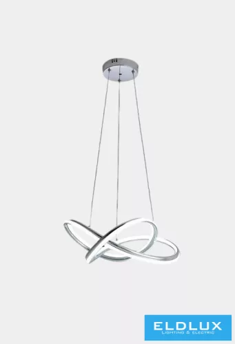 UNIVERSO Függeszték LED 60w 4800lm CCT.kap D500x1100mm IP20 Króm