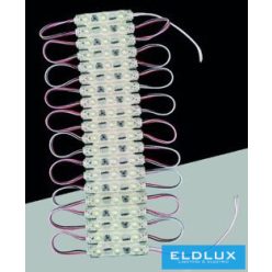   UNIVERSO LED modul 3xSMD-2835 DC:12V 1.2w 140lm Kékfény 60x10mm 20db/csomag