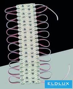 UNIVERSO LED modul 3xSMD-2835 DC:12V 1.2w 140lm Kékfény 60x10mm 20db/csomag