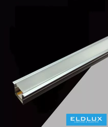 UNIVERSO Süllyesztett profil LED szalaggal 12V 7W-800lm/M 4000K IP20 2M