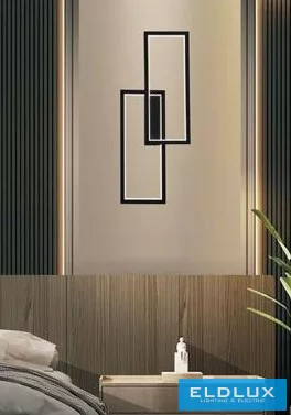 UNIVERSO Fali lámpa 32W 2560lm CCT 250x600x50mm IP20 fekete