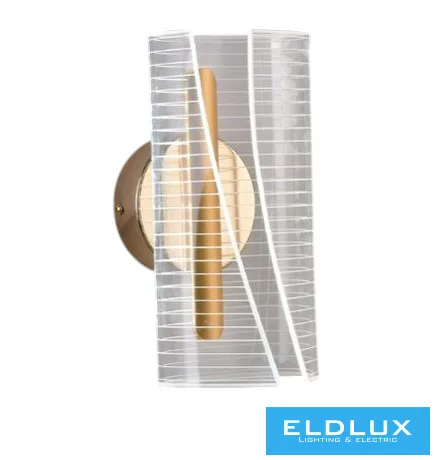 UNIVERSO Fali lámpa  6w 480lm CCT.kap IP20 Arany 235x120mm