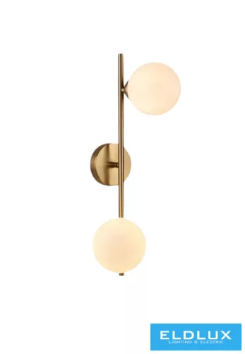 UNIVERSO Fali lámpa 2xG9 max.10w 200x500mm IP20 Óarany 5év