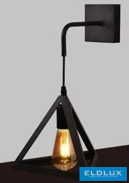 UNIVERSO Fali lámpa 1xE27 max.60w 250x250mm IP20 Fekete 5év