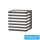 UNIVERSO Kültéri fali lámpa 10w 1000lm 4000k IP54 fekete 110x100x110mm 3év