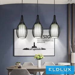   UNIVERSO Függeszték 1xE27 max. 240V 60w ∅175x1000mm fekete