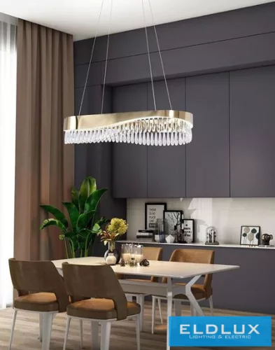 UNIVERSO Kristály üveg csillár 45w 3600lm 8000k 800x300x1200mm