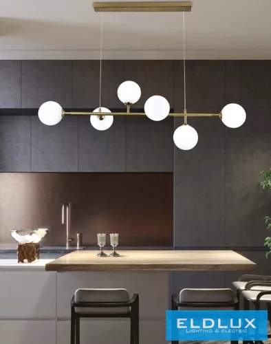 UNIVERSO Függeszték 6xG9 max.10w 980x320x1000mm IP20 Óarany